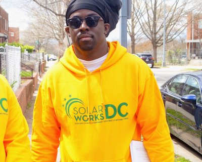 Dante canvasses during his time as a Solar Works DC trainee
